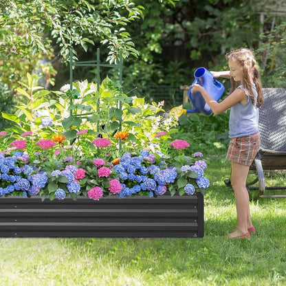 Charcoal Black Outdoor Raised Garden Bed