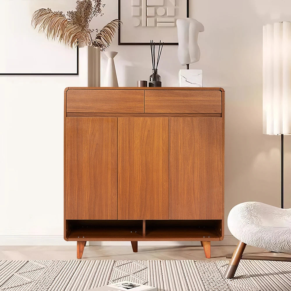Rustic Entryway Shoe Cabinet