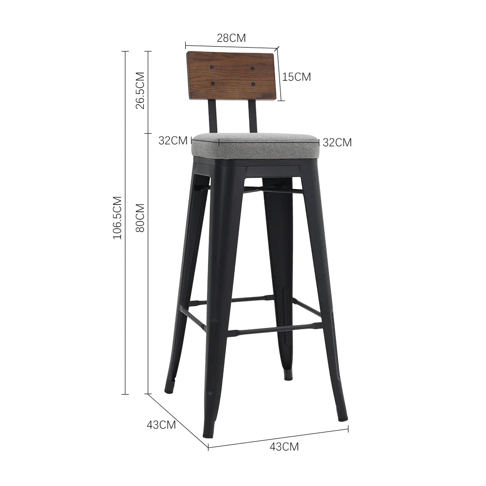 Breakfast Bar Stools with Cushions