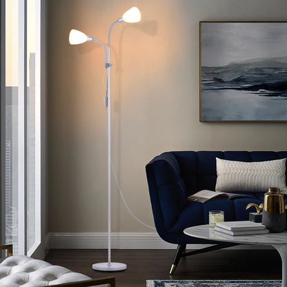 Adjustable Dual Head Standing Floor Lamp