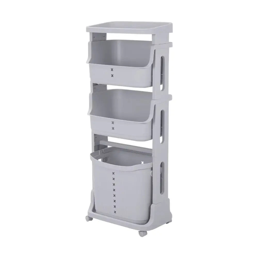 Multi-Tier Laundry Basket with Wheels