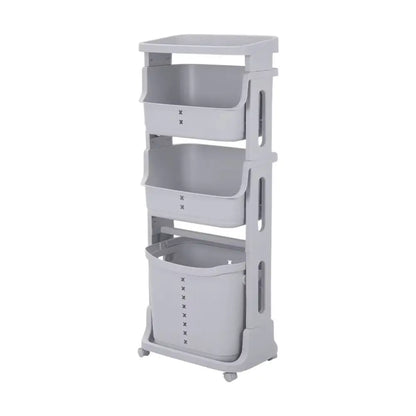 Multi-Tier Laundry Basket with Wheels