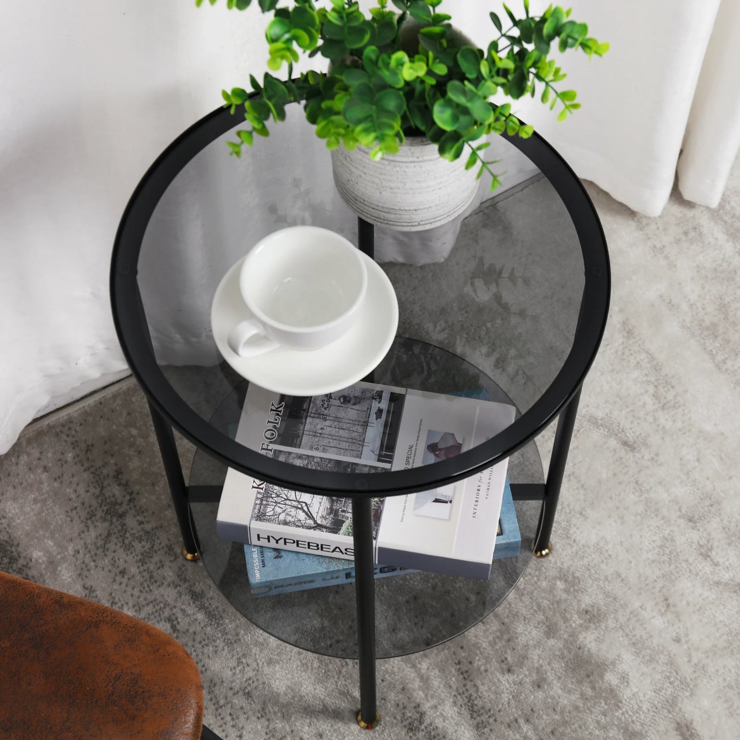 Round Glass Coffee Table