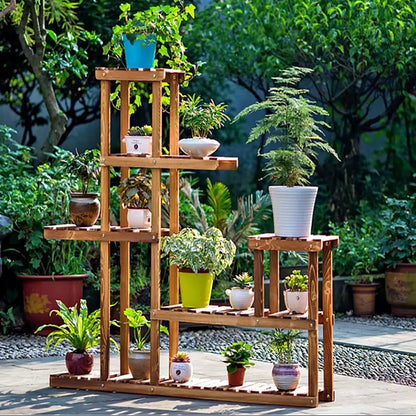 Tiered Wooden Plant Stand