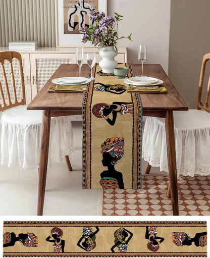Ethnic Boho African Women Table Runner