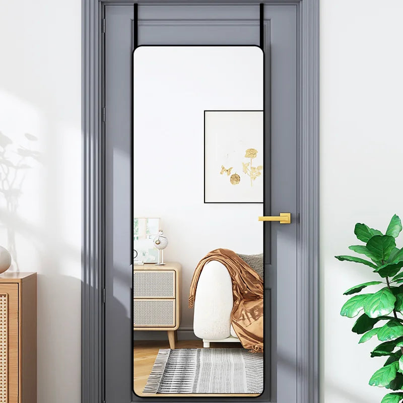 Hanging Door Mirror with Rounded Corners