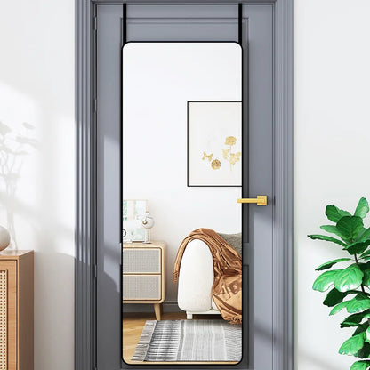 Hanging Door Mirror with Rounded Corners