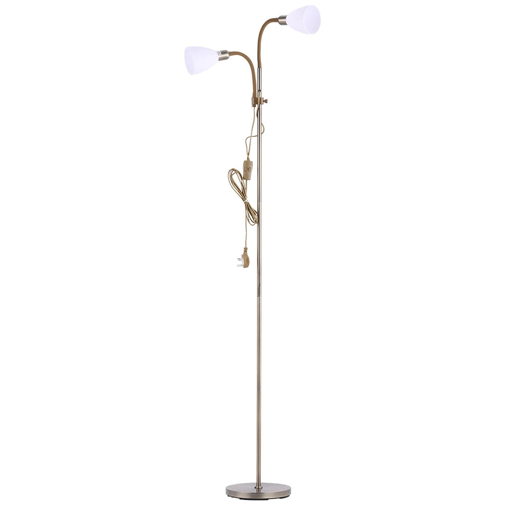 Adjustable Dual Head Standing Floor Lamp