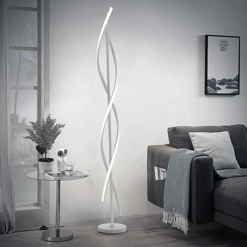 Minimal Swirl Led Floor Lamp
