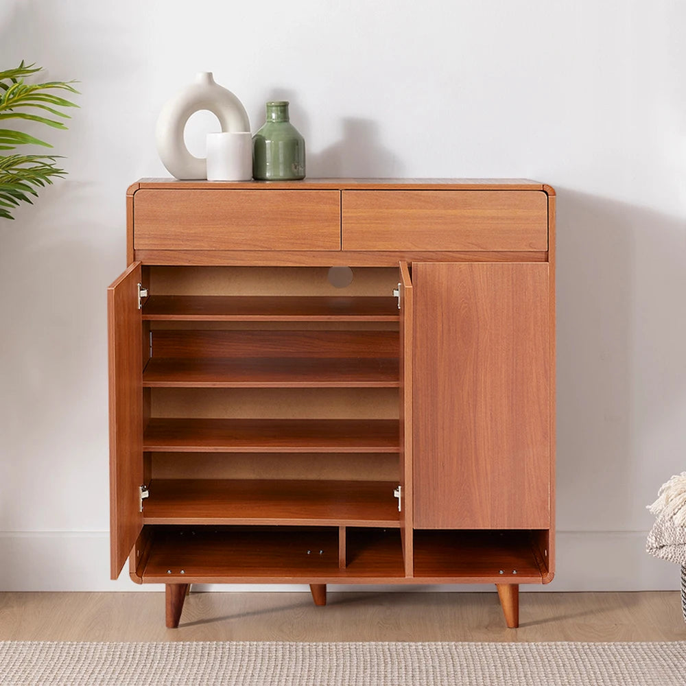 Rustic Entryway Shoe Cabinet