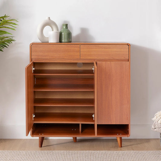 Rustic Entryway Shoe Cabinet