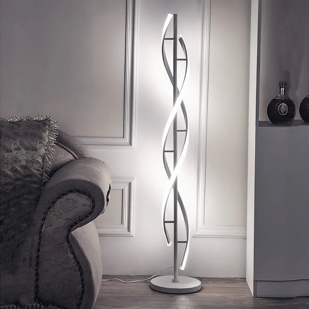 Minimal Swirl Led Floor Lamp
