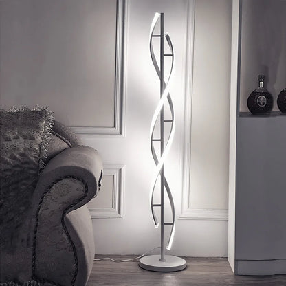 Minimal Swirl Led Floor Lamp