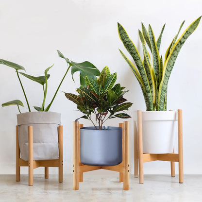 Minimal Bamboo Plant Stand