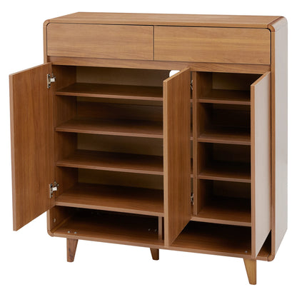 Rustic Entryway Shoe Cabinet