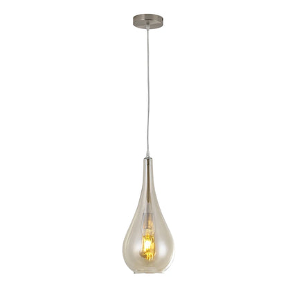 Amber Droplet Pendant Light