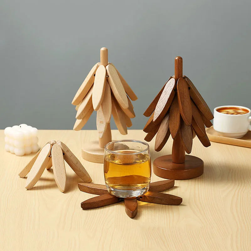 Wooden Tree Coasters (Set of 3)