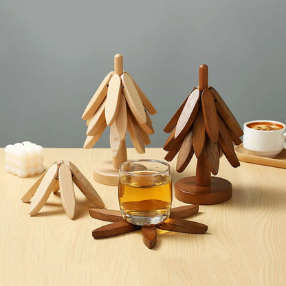 Wooden Tree Coasters (Set of 3)