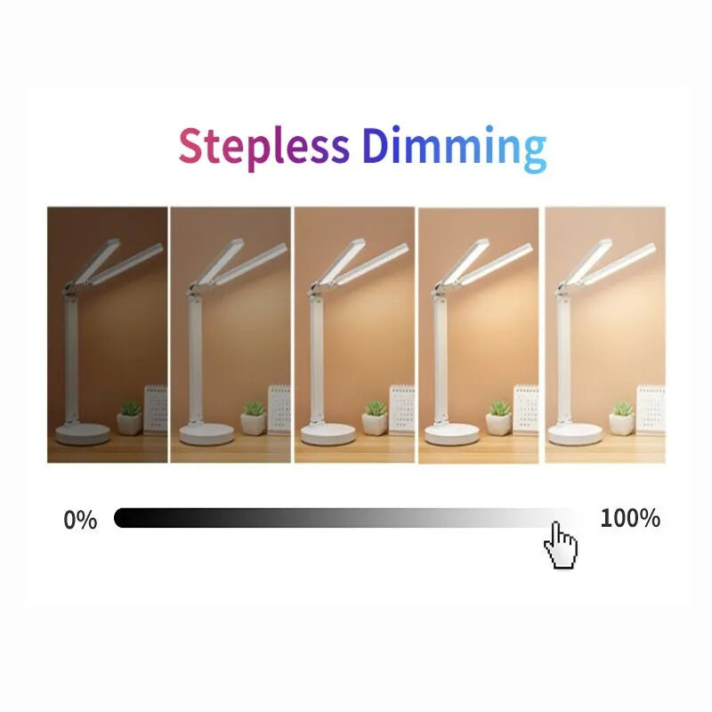 LED Clock Table Lamp