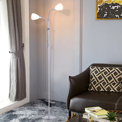 Adjustable Dual Head Standing Floor Lamp