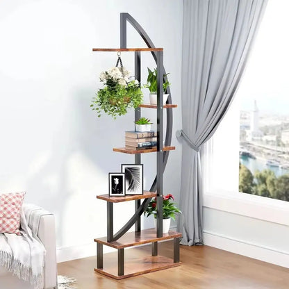 Crescent Tiered Plant Stand Set
