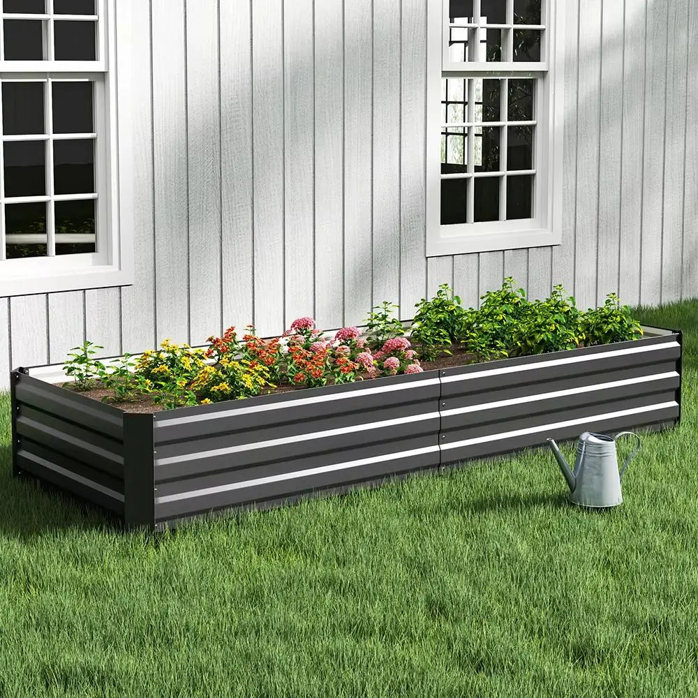 Charcoal Black Outdoor Raised Garden Bed