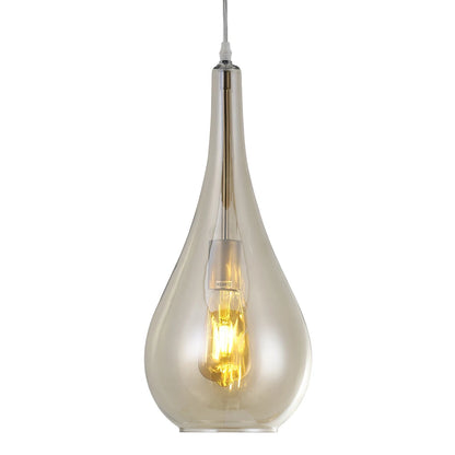 Amber Droplet Pendant Light