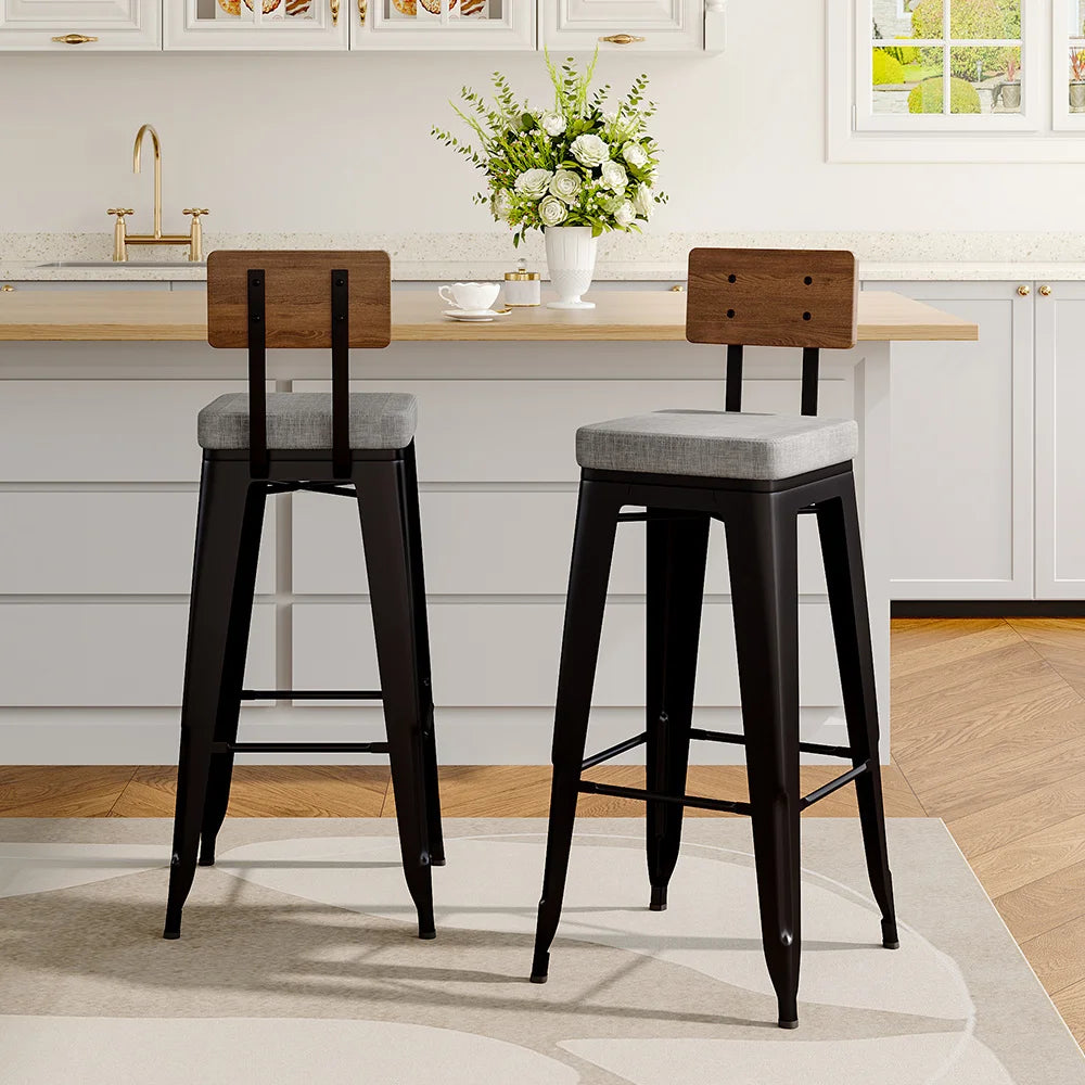 Breakfast Bar Stools with Cushions