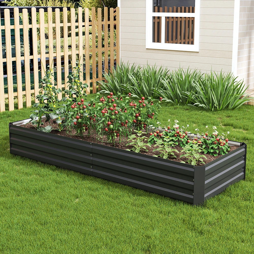 Charcoal Black Outdoor Raised Garden Bed