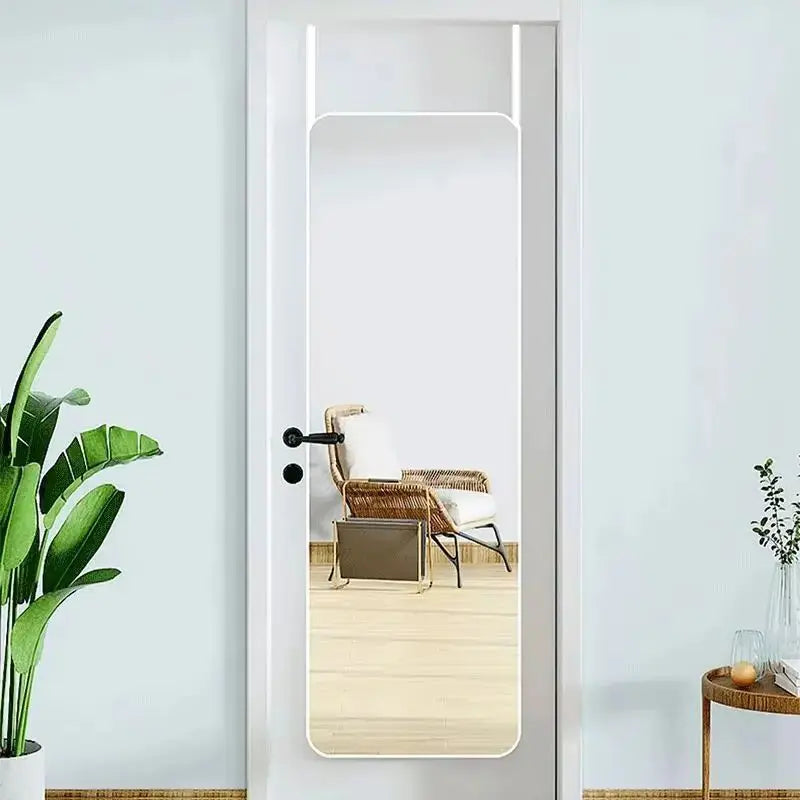 Hanging Door Mirror with Rounded Corners