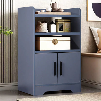 Contemporary Wooden Sideboard Cabinet with Open Storage