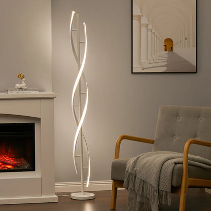 Minimal Swirl Led Floor Lamp