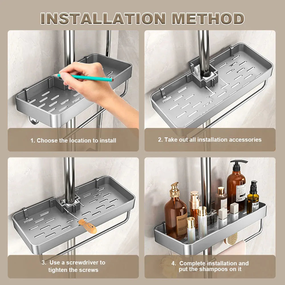 Aluminium Shower Shelf