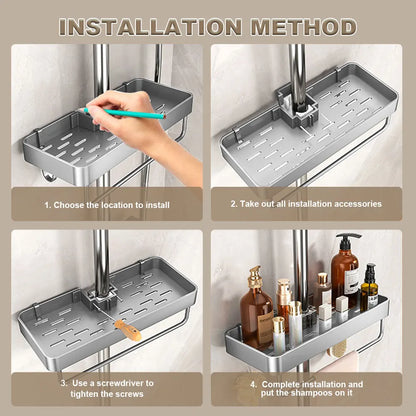 Aluminium Shower Shelf