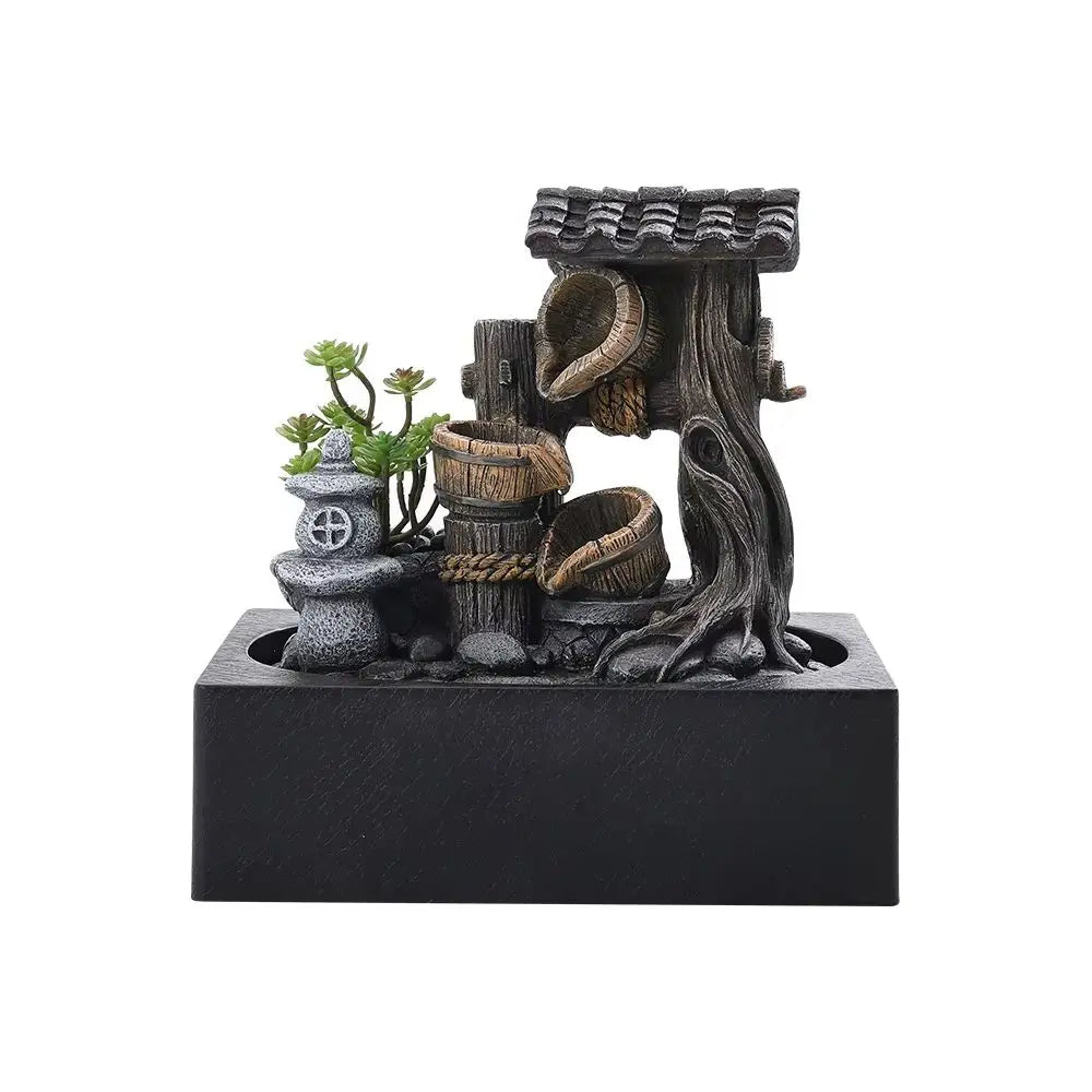 Tabletop Cascade Water Fountain with LED