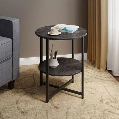 Minimal Black Round Coffee Table