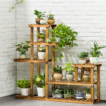 Tiered Wooden Plant Stand