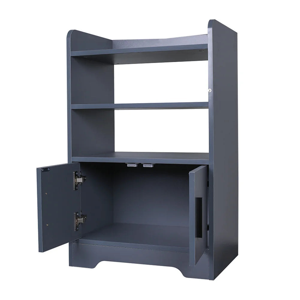 Contemporary Wooden Sideboard Cabinet with Open Storage