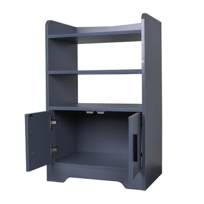 Contemporary Wooden Sideboard Cabinet with Open Storage