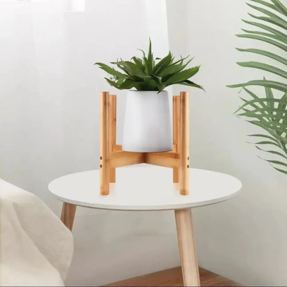 Minimal Bamboo Plant Stand