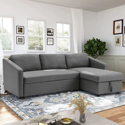 3 Seater Corner Sofa Bed with Storage