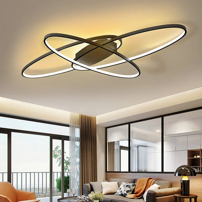 Oval LED Chandelier Ceiling Light