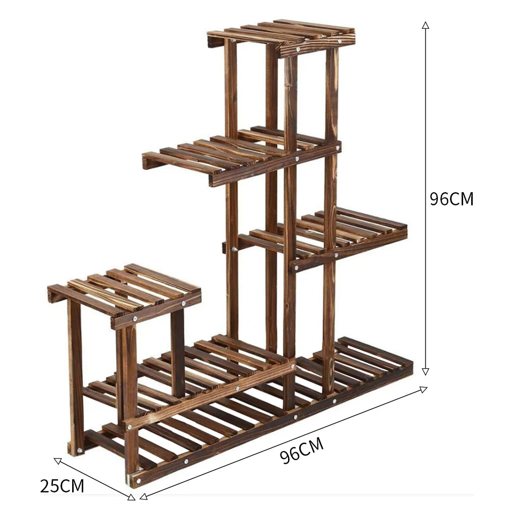 Tiered Wooden Plant Stand