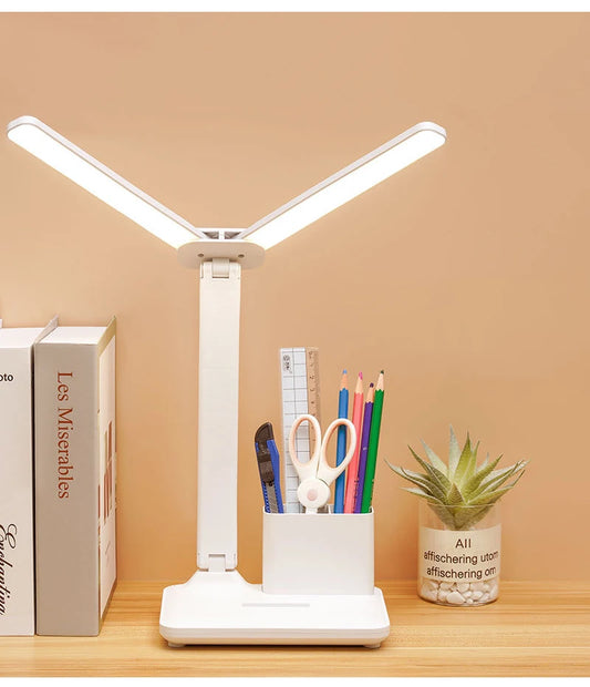 LED Clock Table Lamp