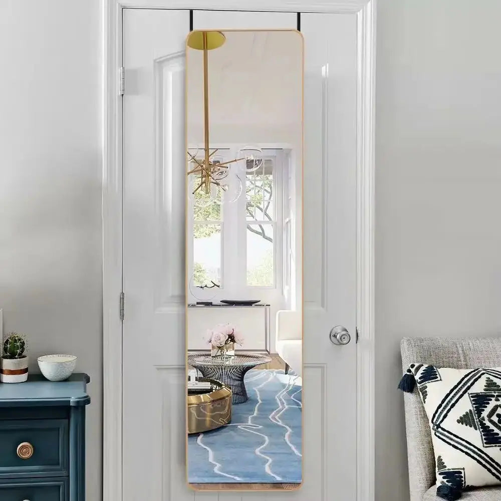 Hanging Door Mirror with Rounded Corners