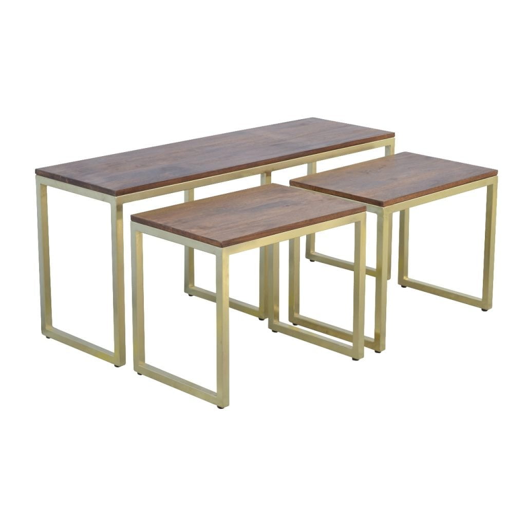 Mango Wood Table Set of 3