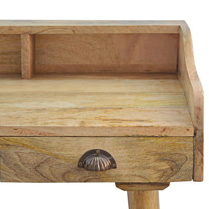 Gallery Wooden Writing Desk, top-down view of tabletop