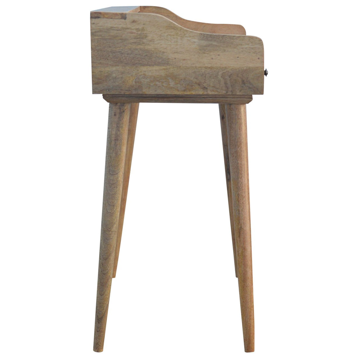 Gallery Wooden Writing Desk, three-quarter angle view