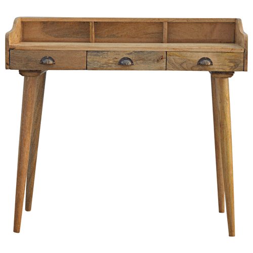 Gallery Wooden Writing Desk 360-degree view animation